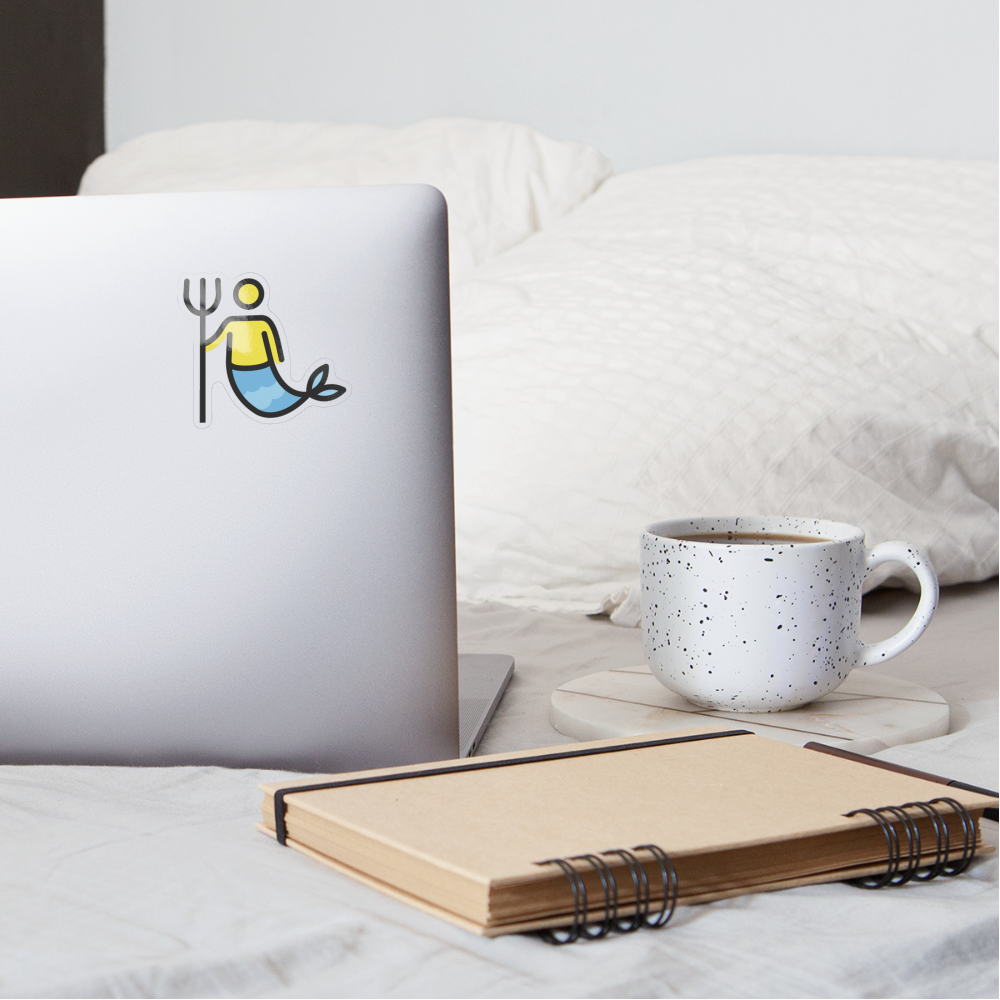 Merman Moji Sticker - Emoji.Express - transparent glossy