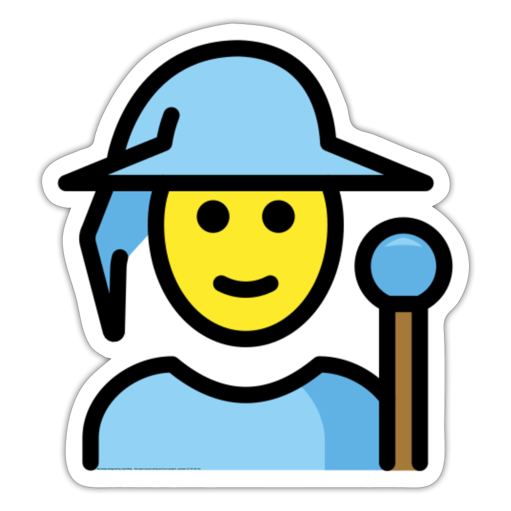 Mage Moji Sticker - Emoji.Express - white matte