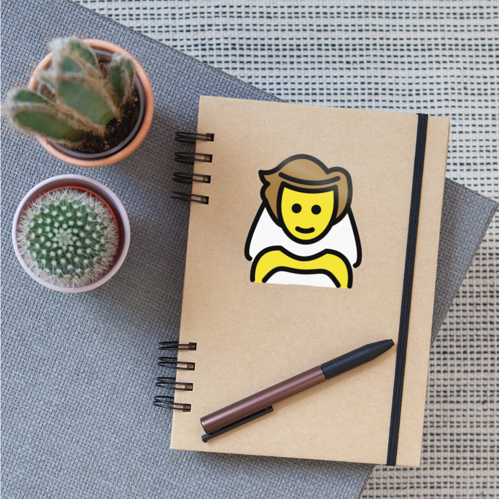 Person with Veil Moji Sticker - Emoji.Express - transparent glossy