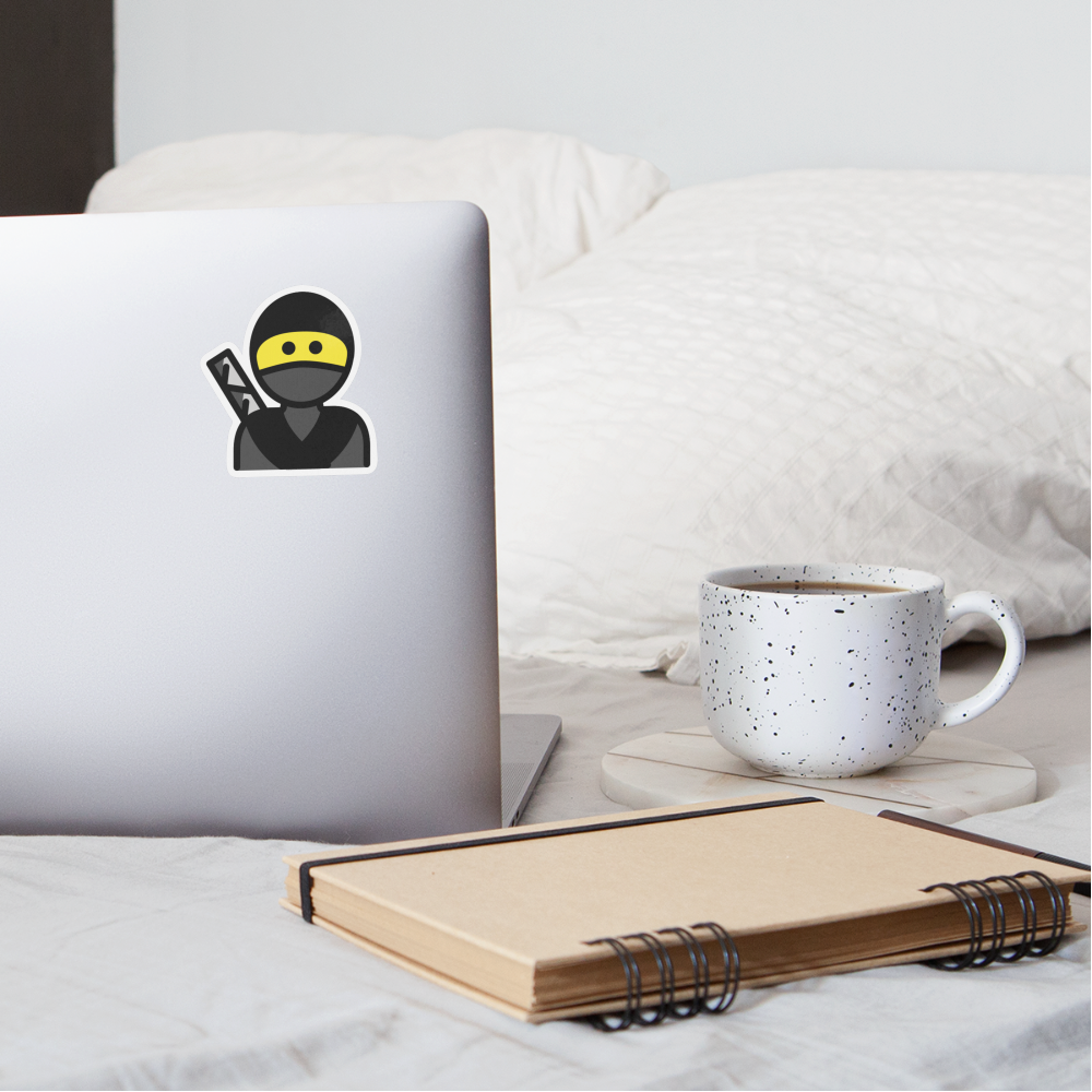 Ninja Moji Sticker - Emoji.Express - white matte