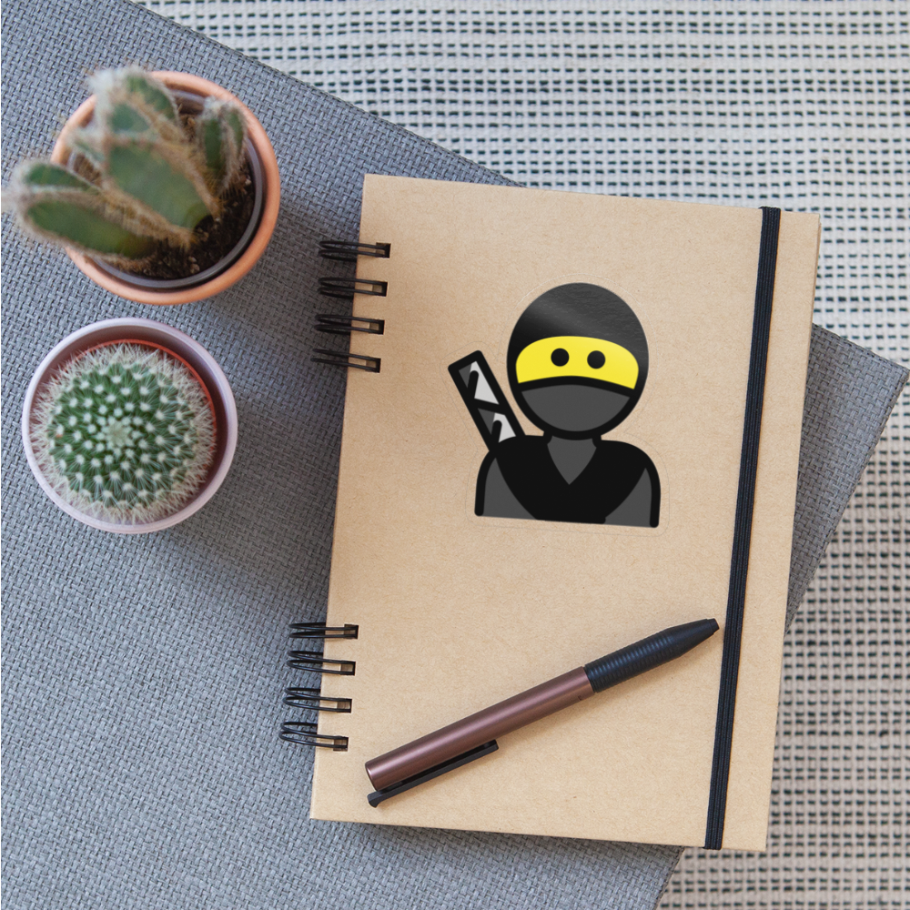 Ninja Moji Sticker - Emoji.Express - transparent glossy