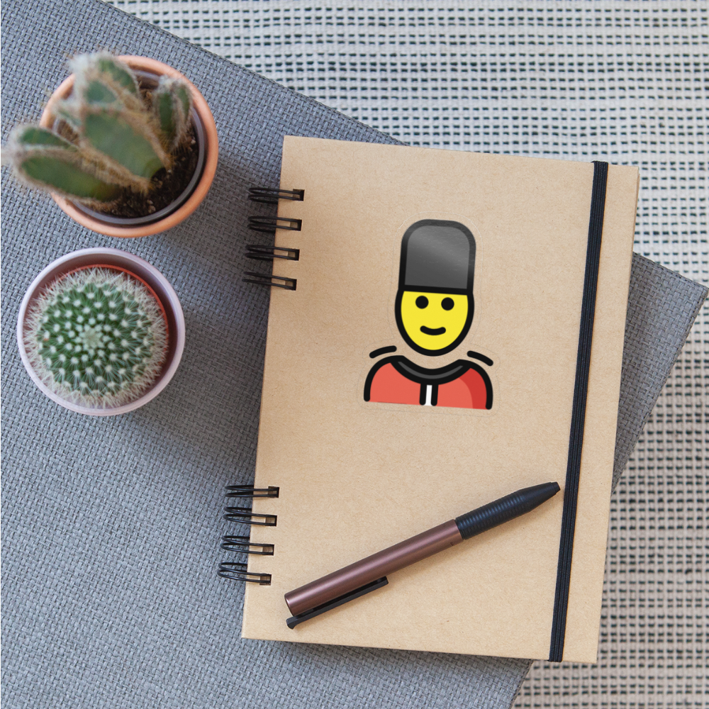 Guard Moji Sticker - Emoji.Express - transparent glossy