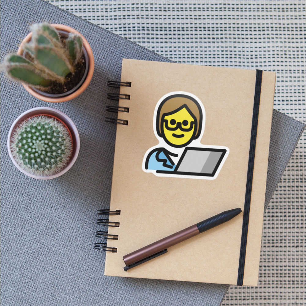 Technologist Moji Sticker - Emoji.Express - white matte