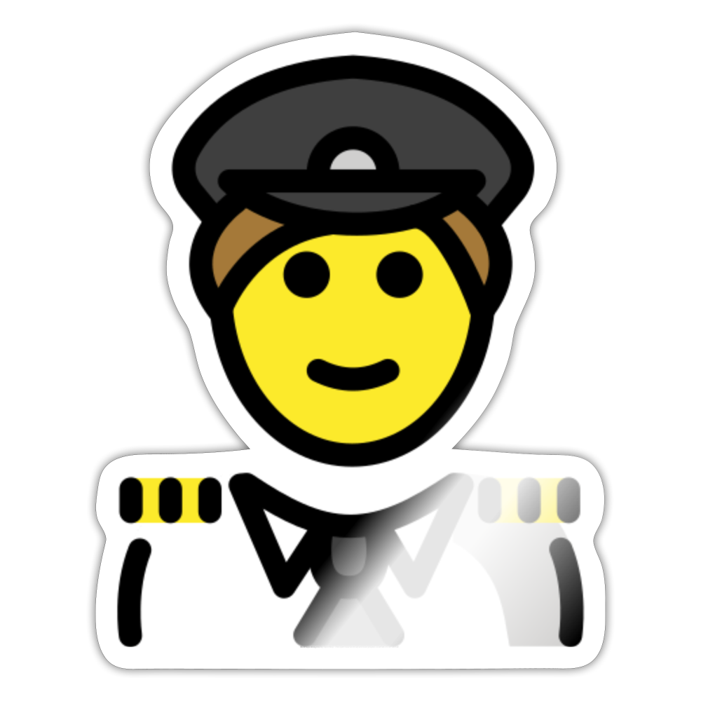 Pilot Moji Sticker - Emoji.Express - white glossy