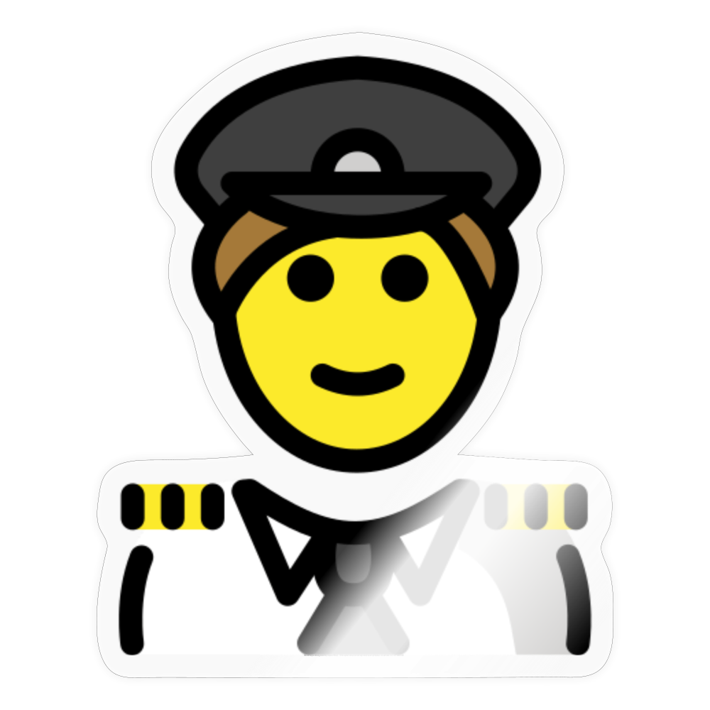 Pilot Moji Sticker - Emoji.Express - transparent glossy