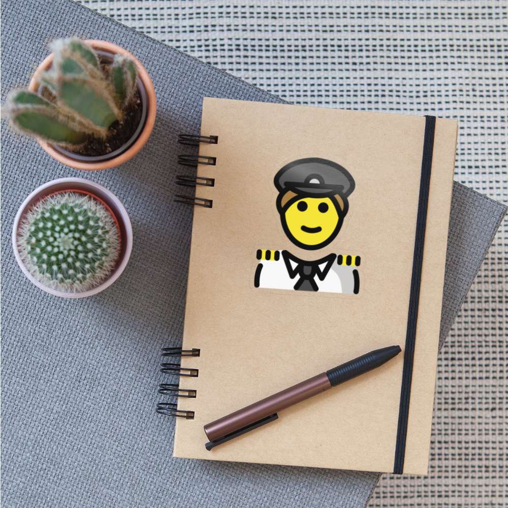 Pilot Moji Sticker - Emoji.Express - transparent glossy