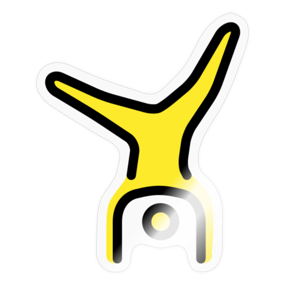 Person Cartwheeling Moji Sticker - Emoji.Express - transparent glossy
