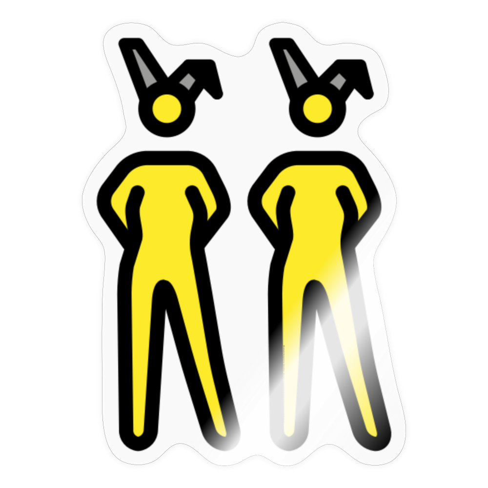 Women with Bunny Ears Moji Sticker - Emoji.Express - transparent glossy