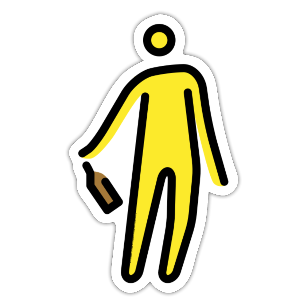 Drunk Person Moji Sticker - Emoji.Express - white matte