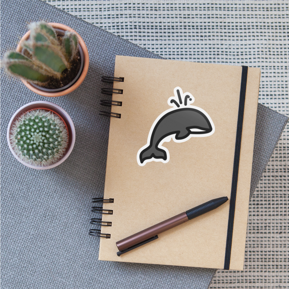 Spouting Moji Sticker - Emoji.Express - white matte