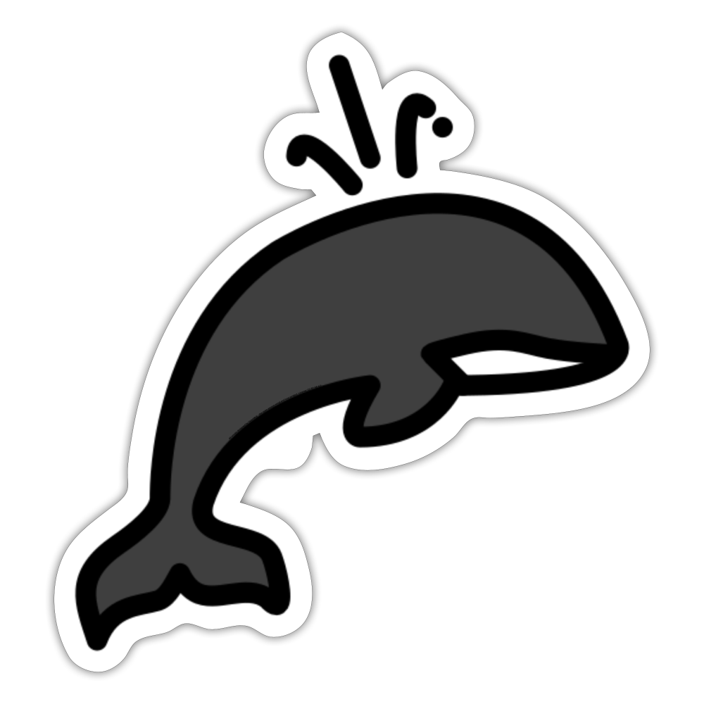 Spouting Moji Sticker - Emoji.Express - white matte