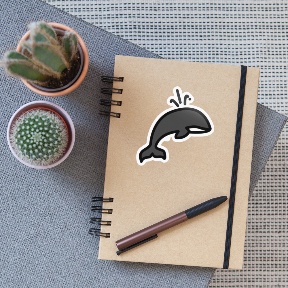 Spouting Moji Sticker - Emoji.Express - white glossy