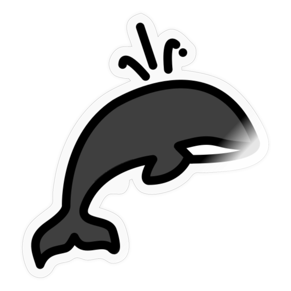 Spouting Moji Sticker - Emoji.Express - transparent glossy