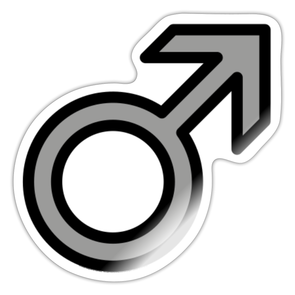 Male Moji Sticker - Emoji.Express - white glossy