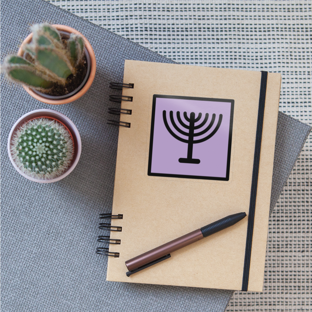 Menorah Moji Sticker - Emoji.Express - transparent glossy