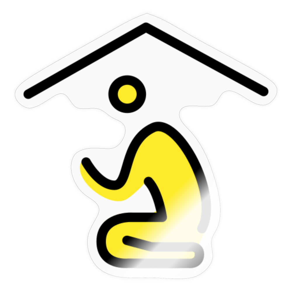 Place of Worship Moji Sticker - Emoji.Express - transparent glossy