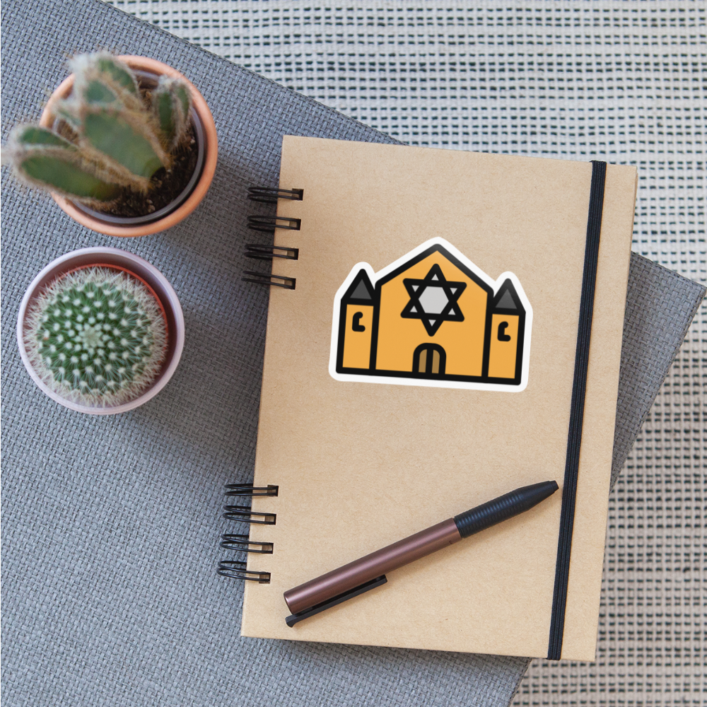 Synagogue Moji Sticker - Emoji.Express - white glossy