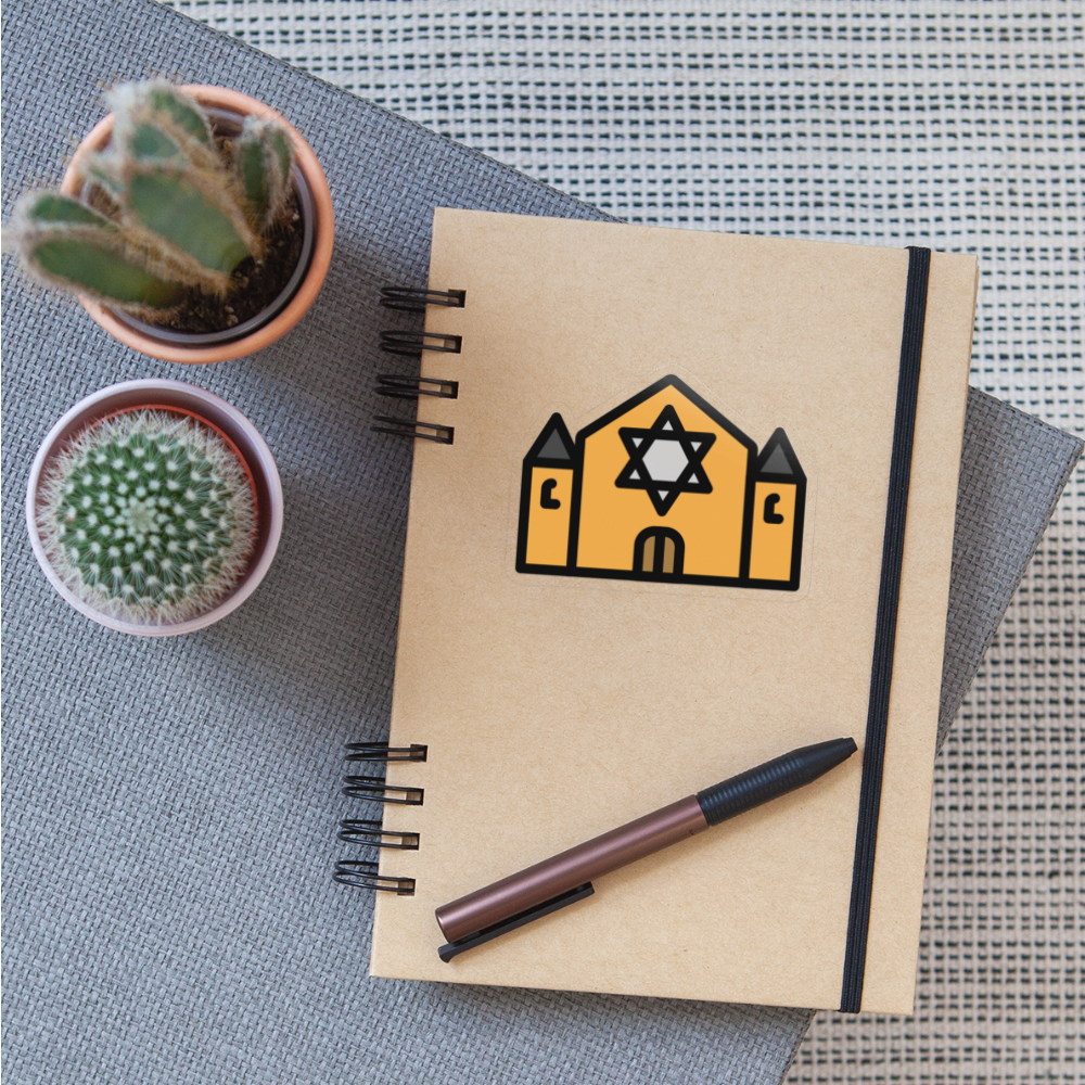 Synagogue Moji Sticker - Emoji.Express - transparent glossy