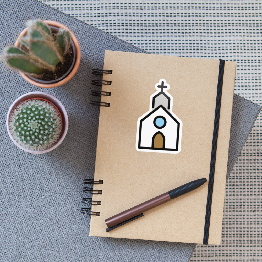Church Moji Sticker - Emoji.Express - white glossy