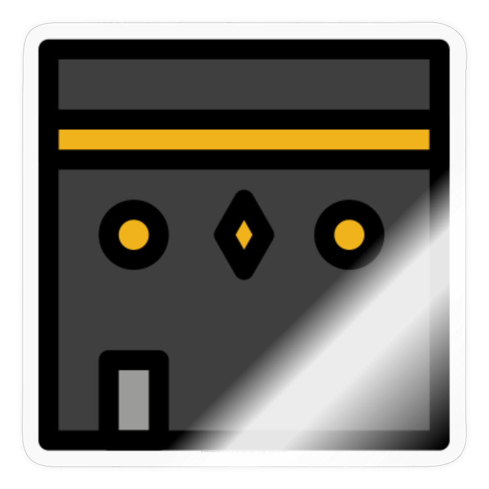 Kaaba Moji Sticker - Emoji.Express - transparent glossy