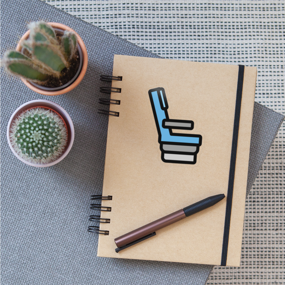 Seat Moji Sticker - Emoji.Express - transparent glossy