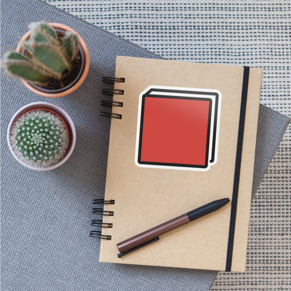 Closed Book Moji Sticker - Emoji.Express - white matte