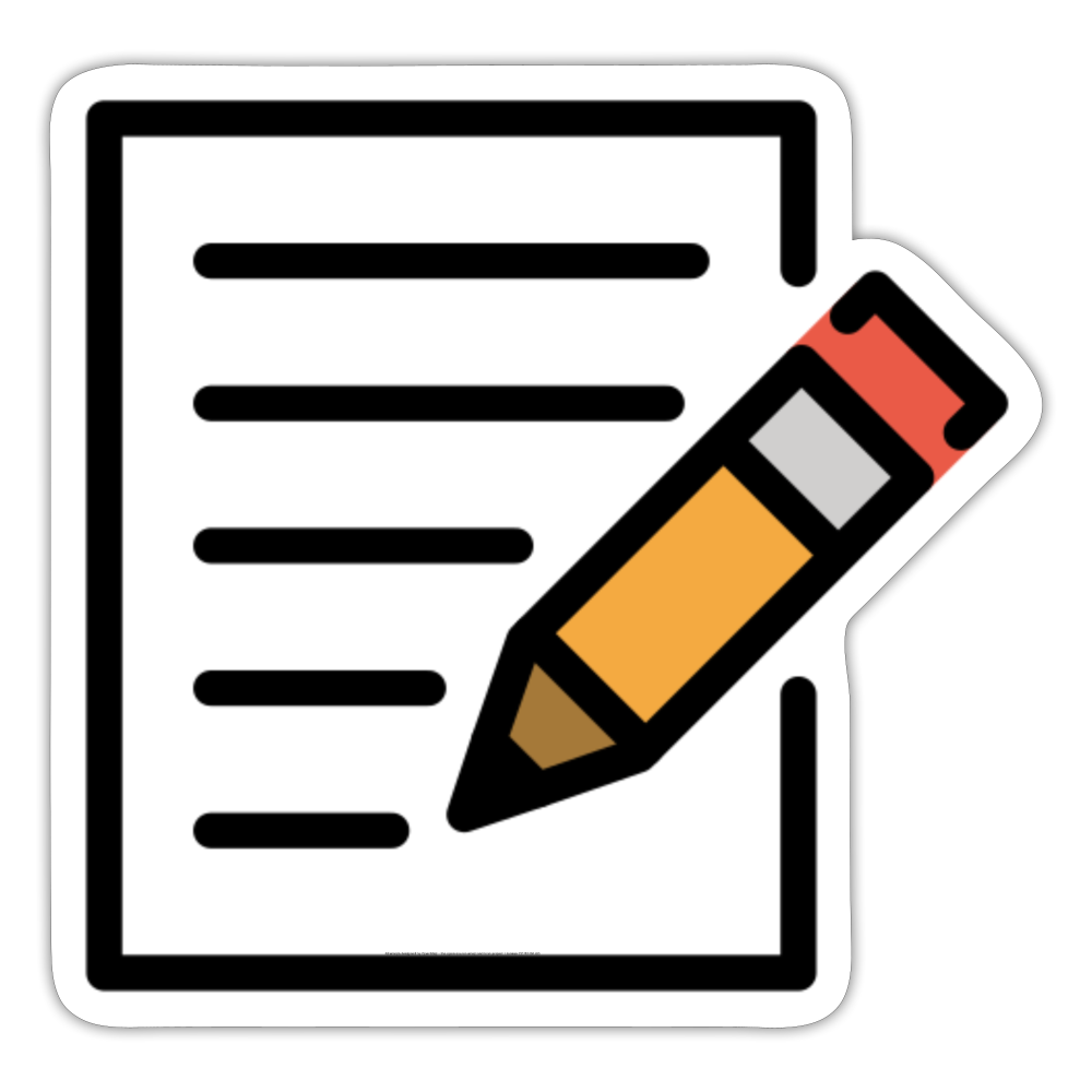 Memo Moji Sticker - Emoji.Express - white matte