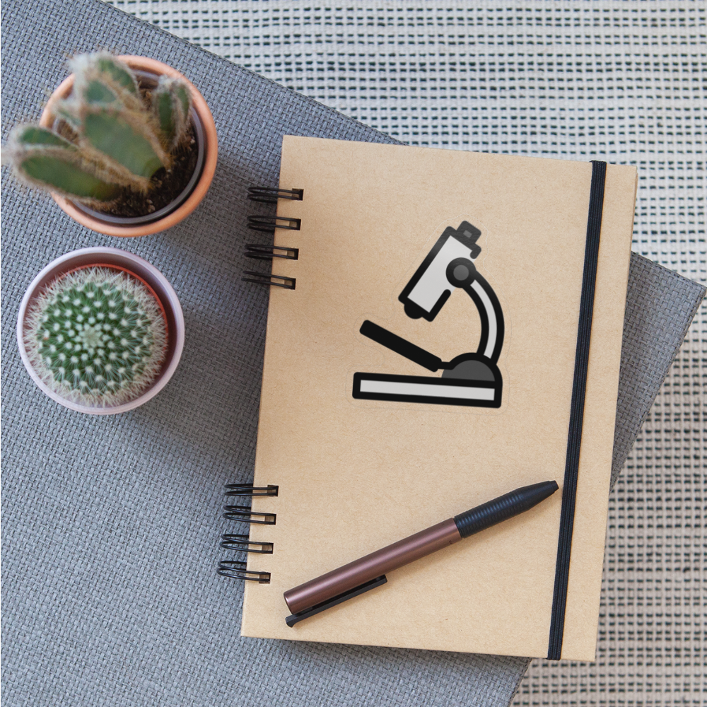 Microscope Moji Sticker - Emoji.Express - transparent glossy