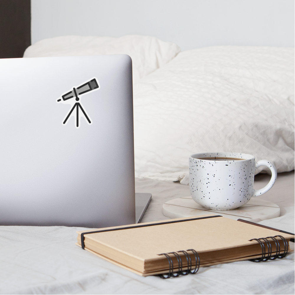 Telescope Moji Sticker - Emoji.Express - white matte