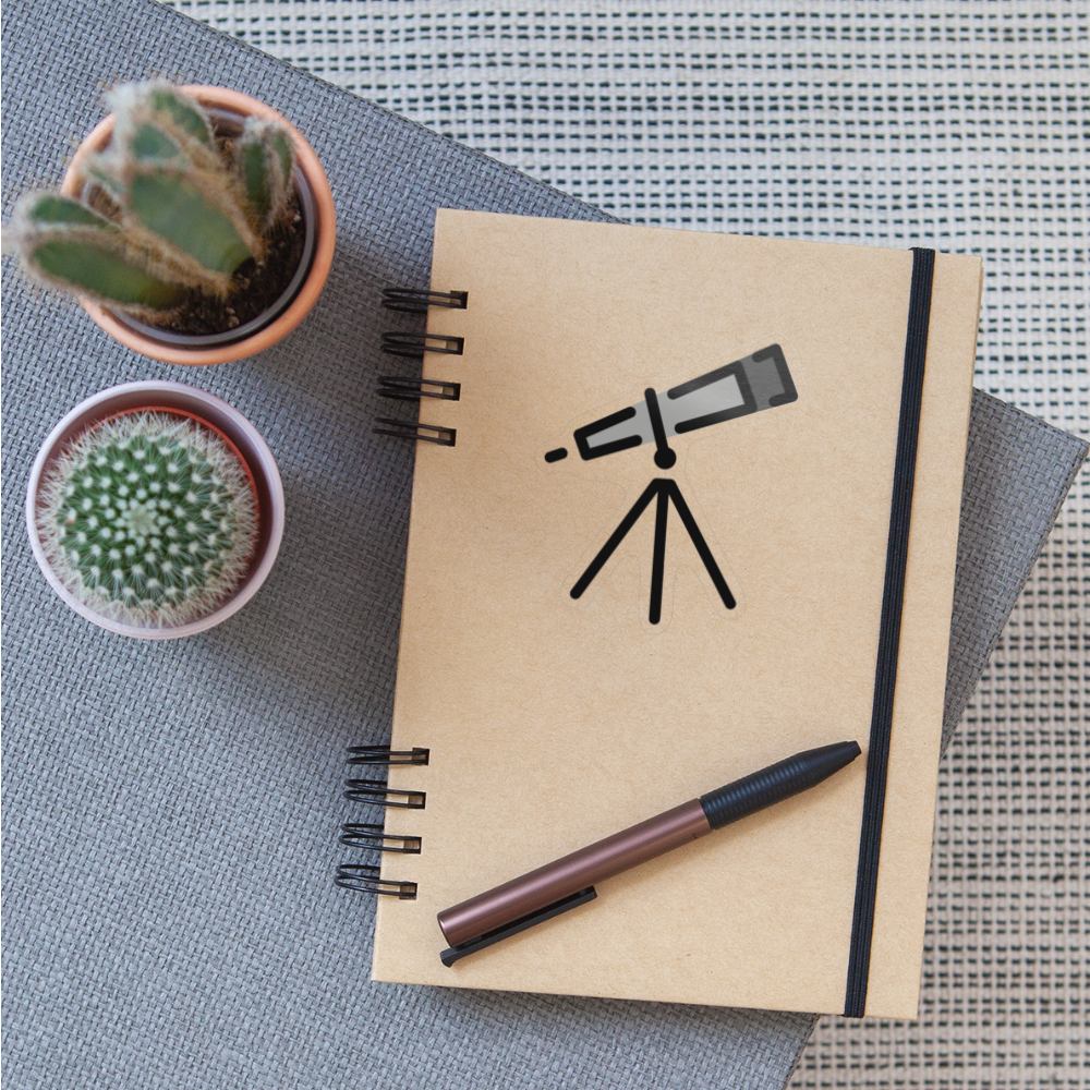 Telescope Moji Sticker - Emoji.Express - transparent glossy