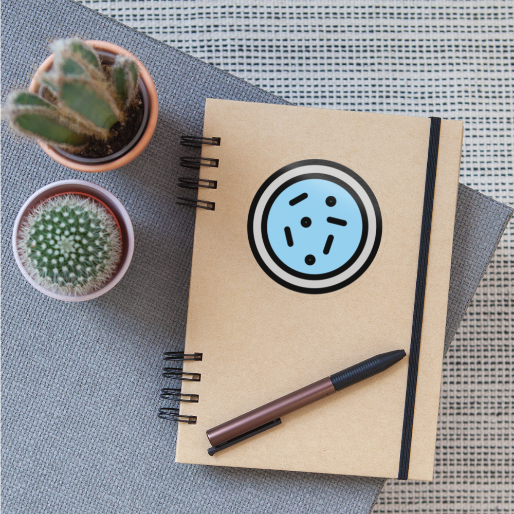 Petri Dish Moji Sticker - Emoji.Express - transparent glossy