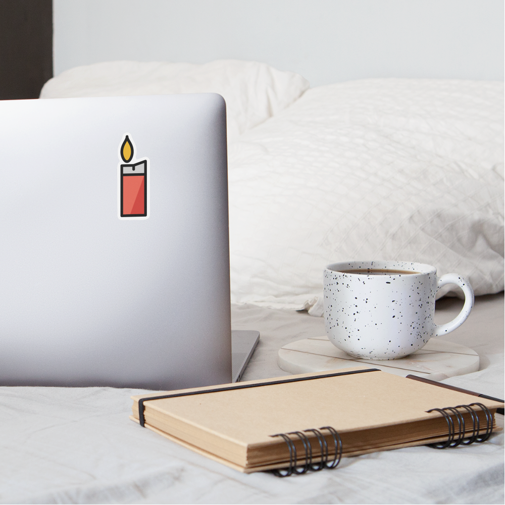 Lighter Moji Sticker - Emoji.Express - white matte