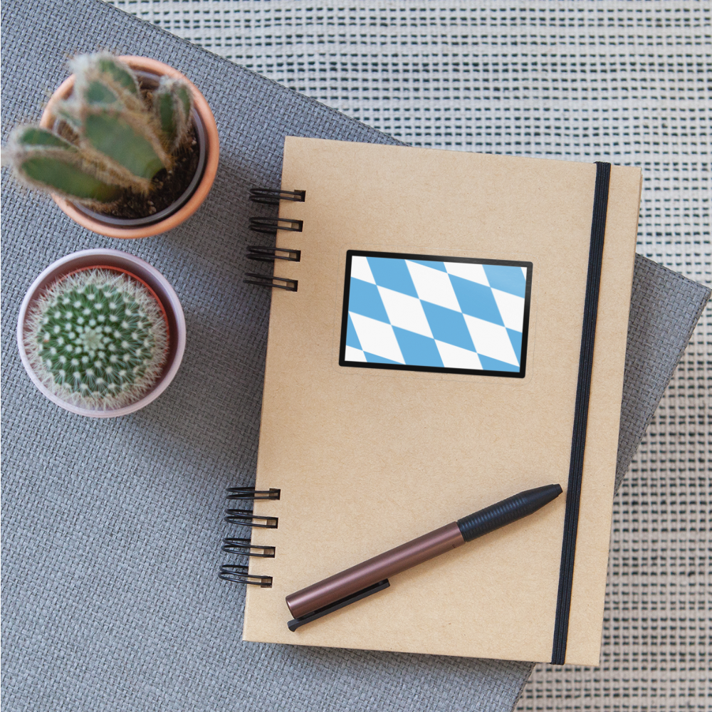 Bavaria Flag Moji Sticker - Emoji.Express - transparent glossy