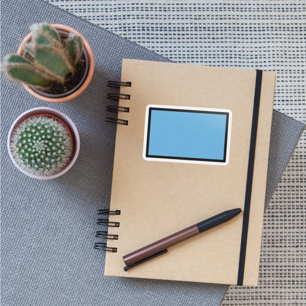 Deep Blue Flag Moji Sticker - Emoji.Express - white matte