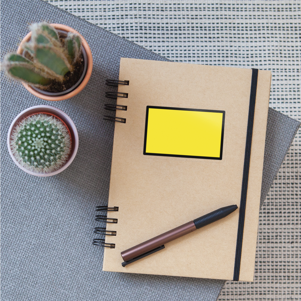 Yellow Flag Moji Sticker - Emoji.Express - transparent glossy