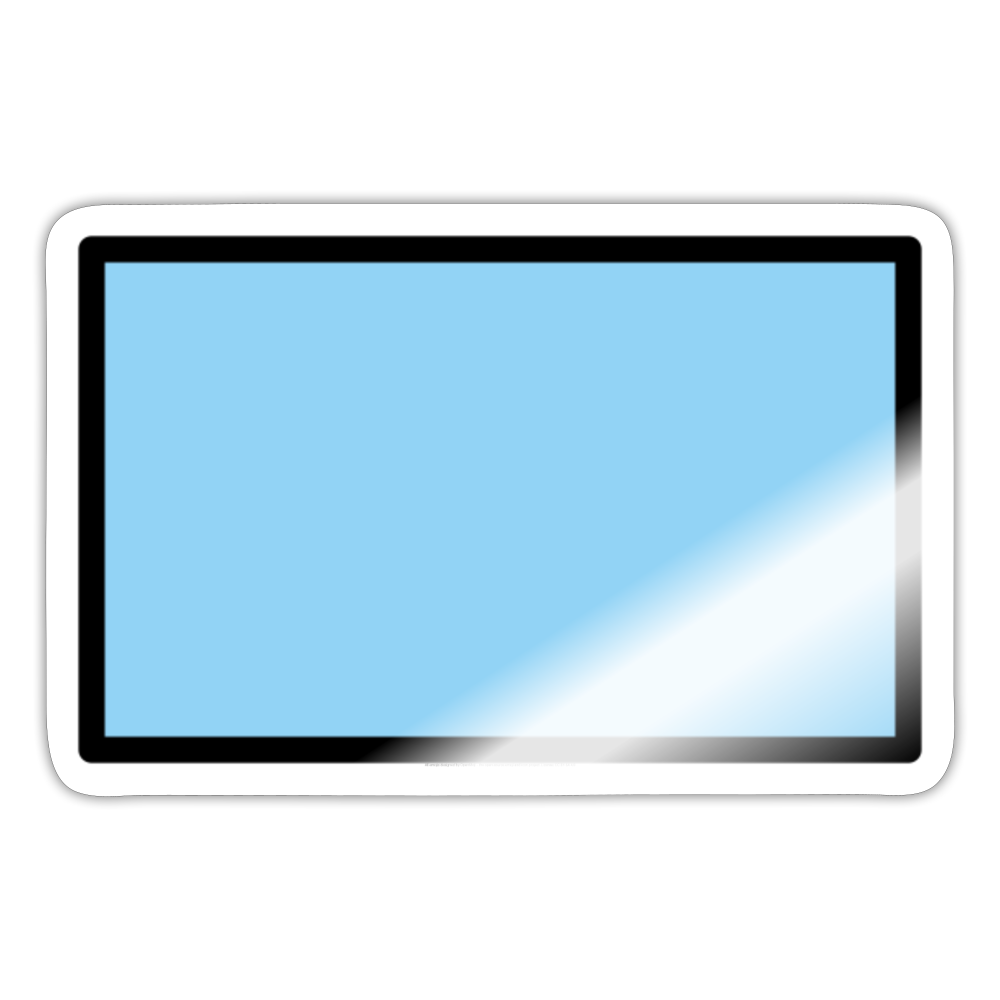 Blue Flag Moji Sticker - Emoji.Express - white glossy