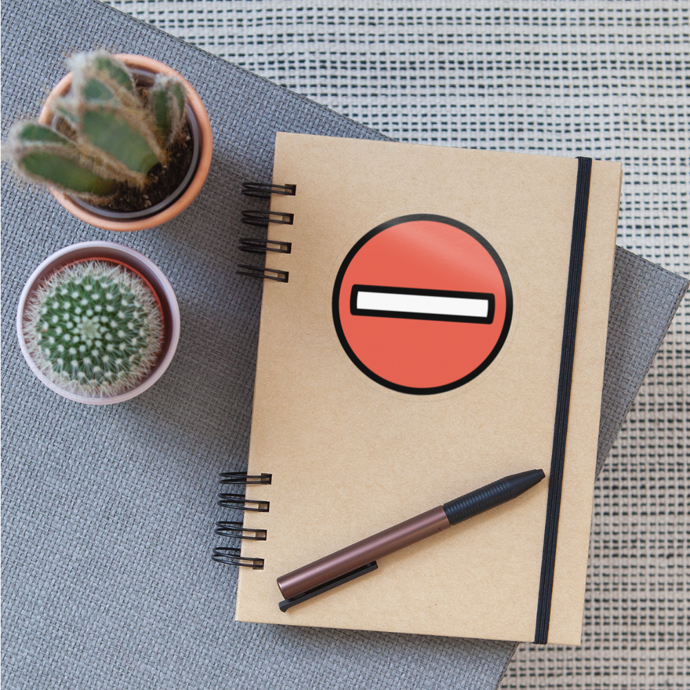 No Entry Moji Sticker - Emoji.Express - transparent glossy