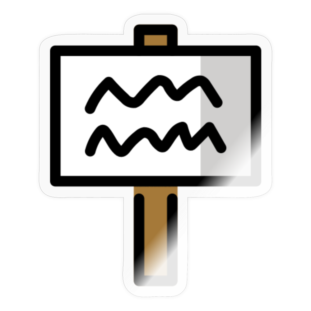 Placard Moji Sticker - Emoji.Express - transparent glossy