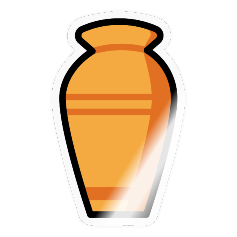 Funeral Urn Moji Sticker - Emoji.Express - transparent glossy