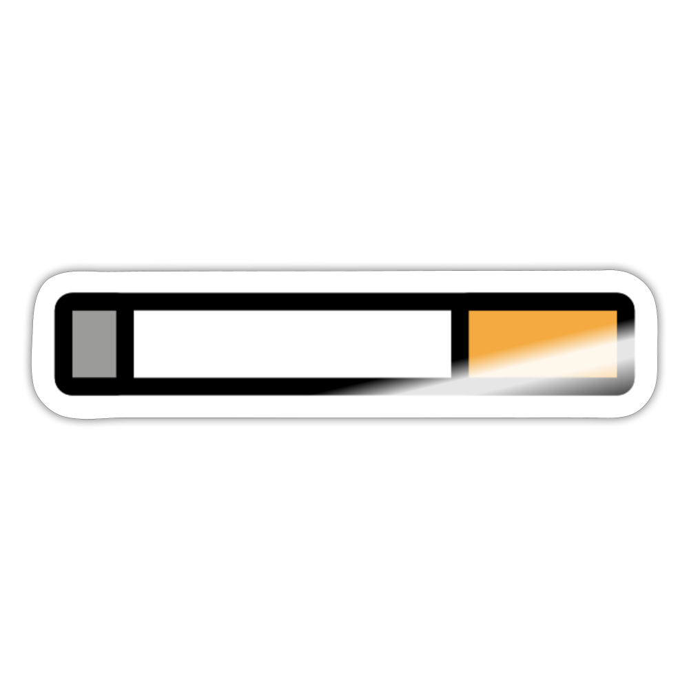 Cigarette Moji Sticker - Emoji.Express - white glossy