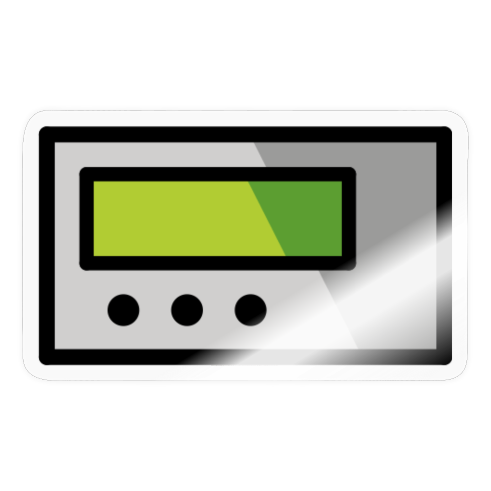 Pager Moji Sticker - Emoji.Express - transparent glossy