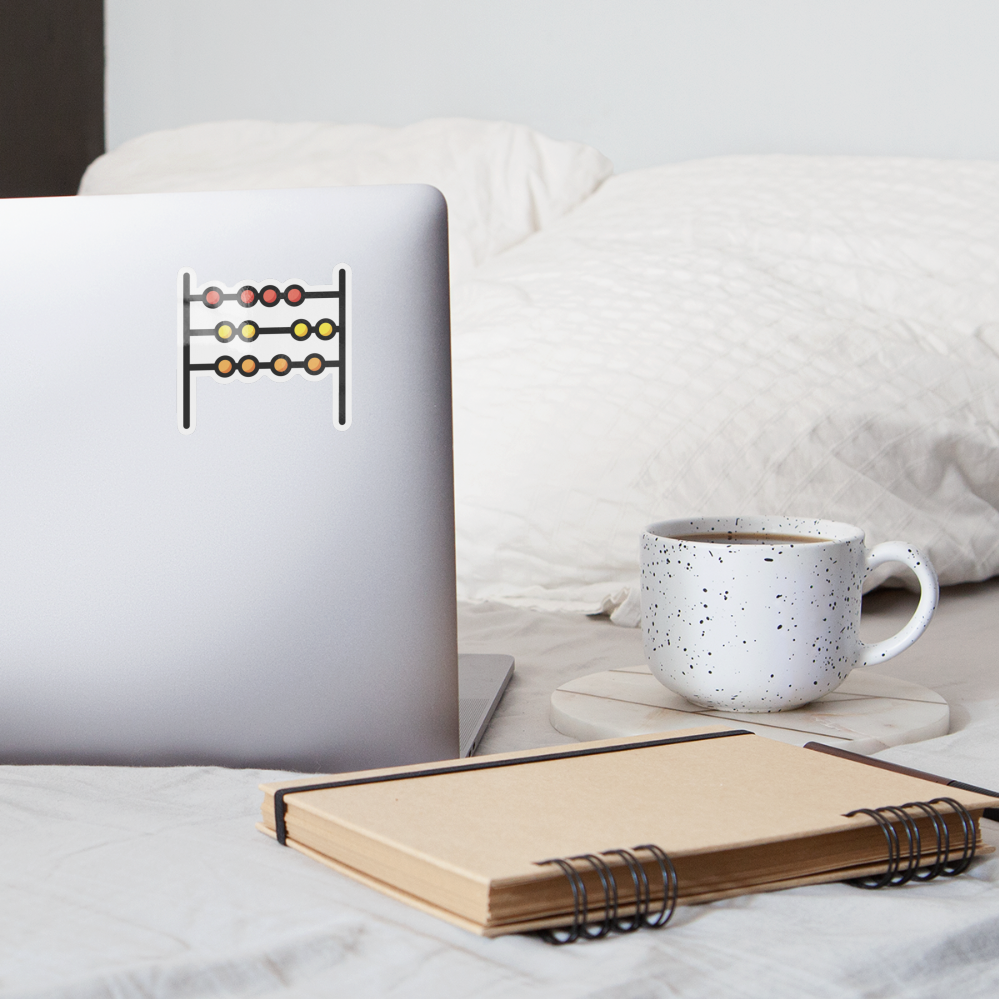 Abacus Moji Sticker - Emoji.Express - white glossy