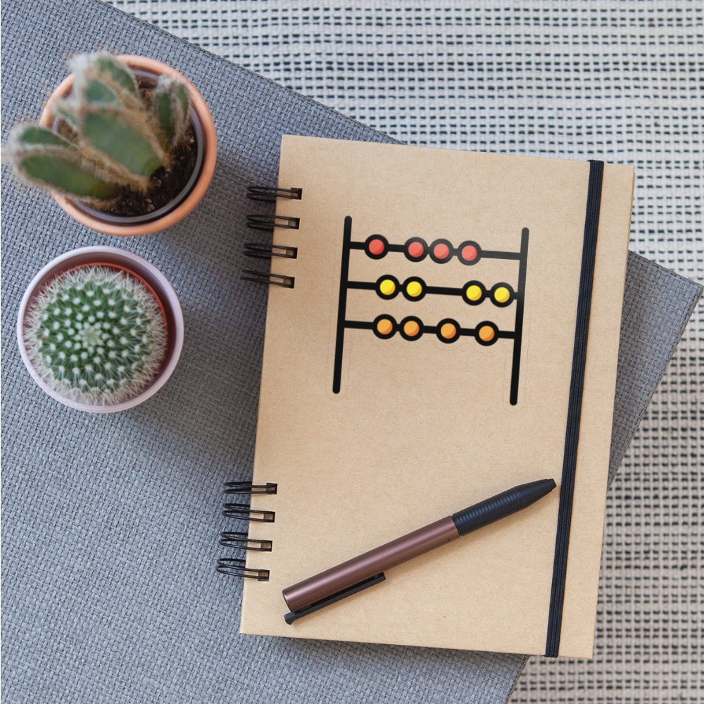 Abacus Moji Sticker - Emoji.Express - transparent glossy