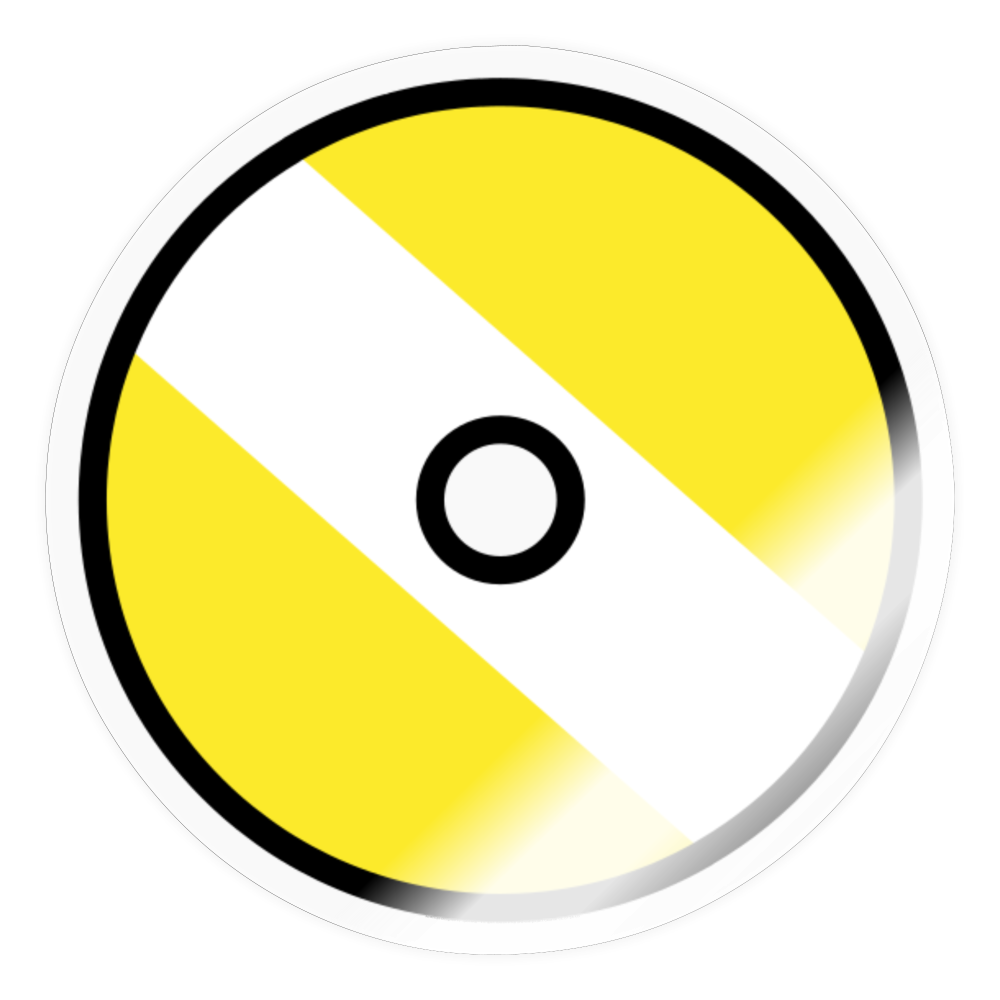 DVD Moji Sticker - Emoji.Express - transparent glossy