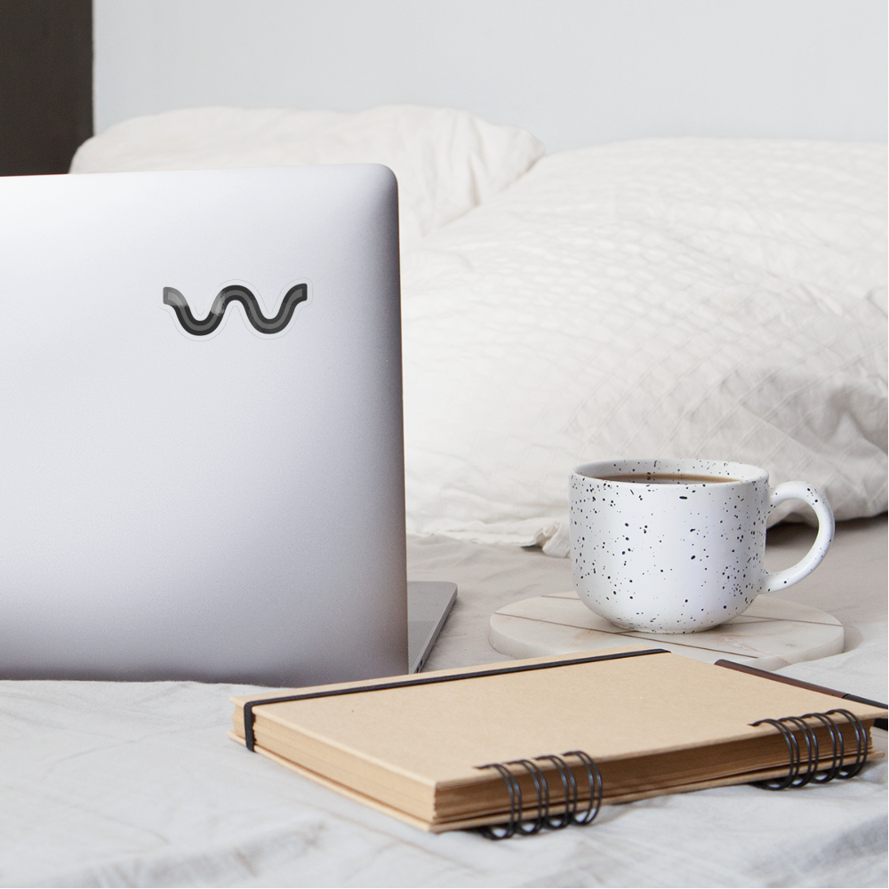 Wavy Dash Moji Sticker - Emoji.Express - transparent glossy