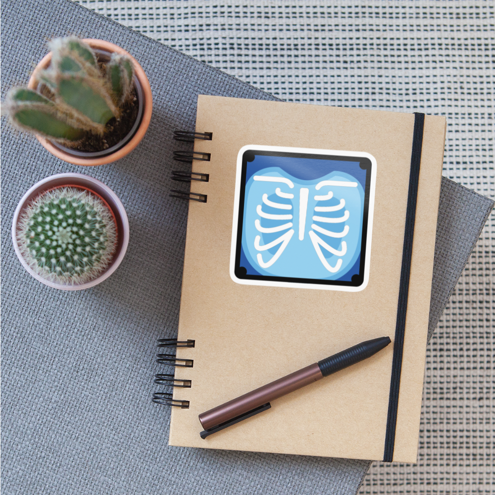 X-Ray Moji Sticker - Emoji.Express - white glossy