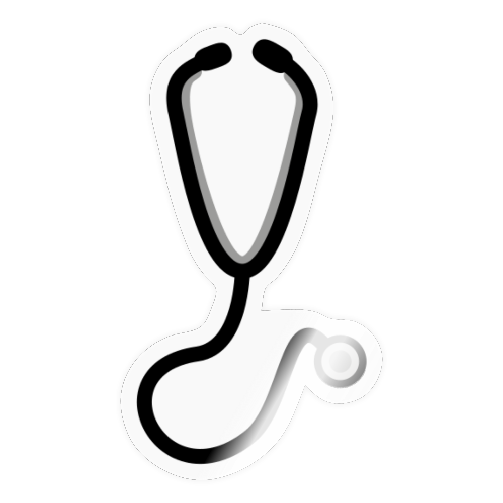Stethoscope Moji Sticker - Emoji.Express - transparent glossy