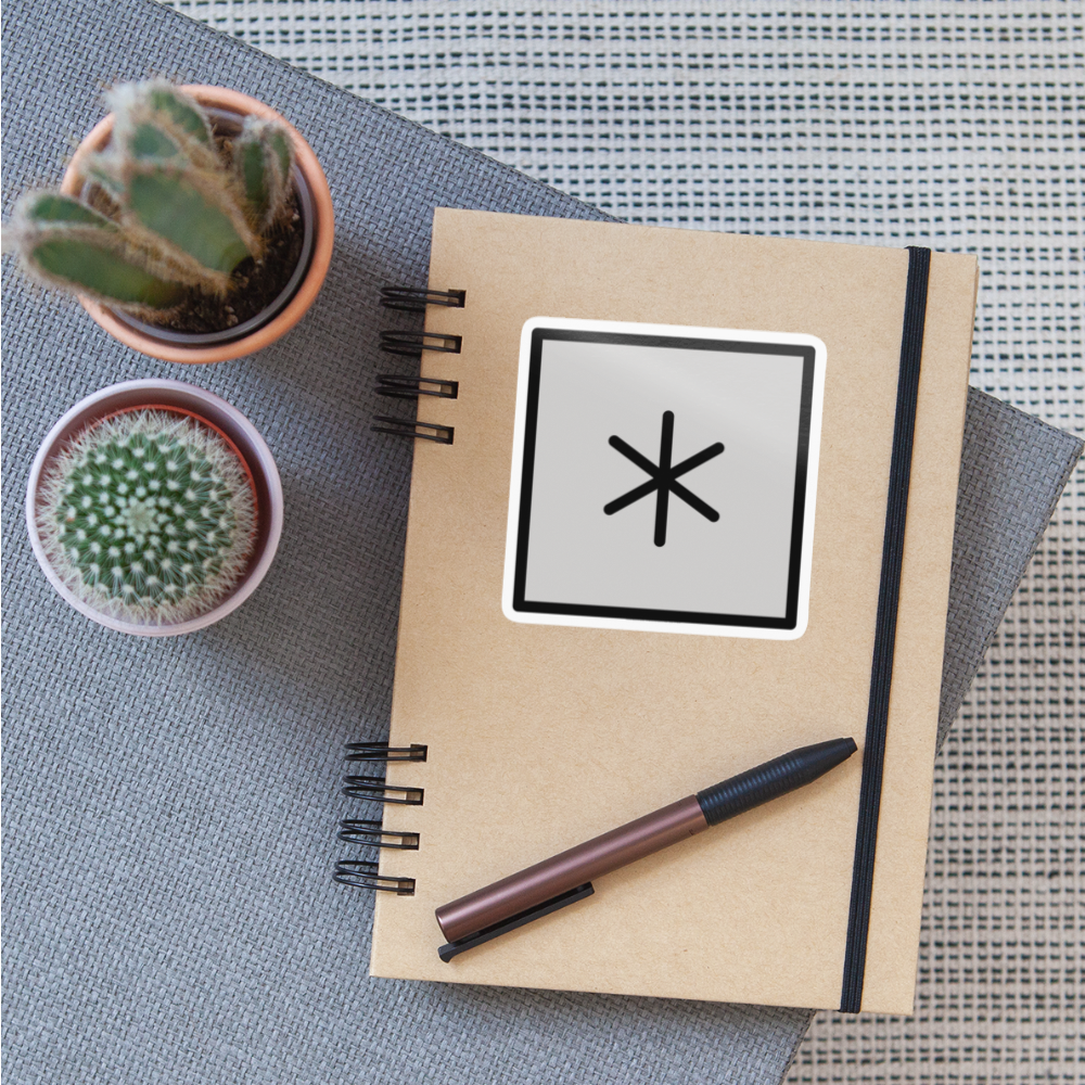 Keypad: * Moji Sticker - Emoji.Express - white glossy