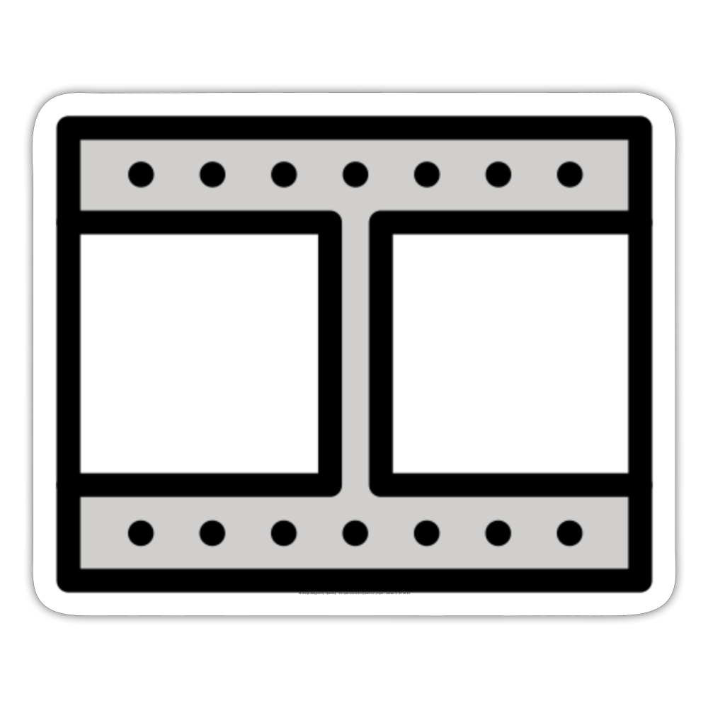 Film Frames Moji Sticker - Emoji.Express - white matte