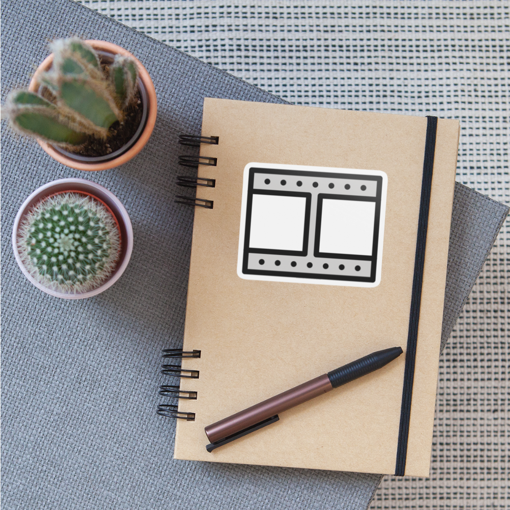 Film Frames Moji Sticker - Emoji.Express - white matte